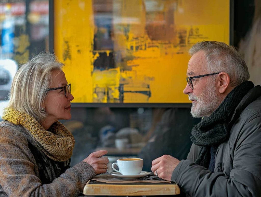 WM local & national Support Groups meeting in a cafe